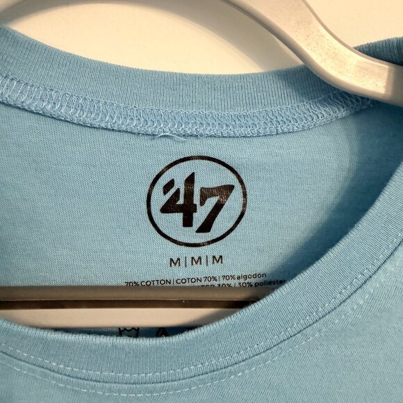 💙 ’47 Brand Chicago Cubs “Angry Bear” Logo Tee – Powder Blue – Size M - Picture 4 of 5